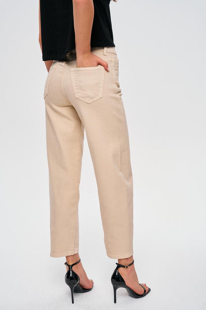 Baggy Balloon Beige Women's Jeans