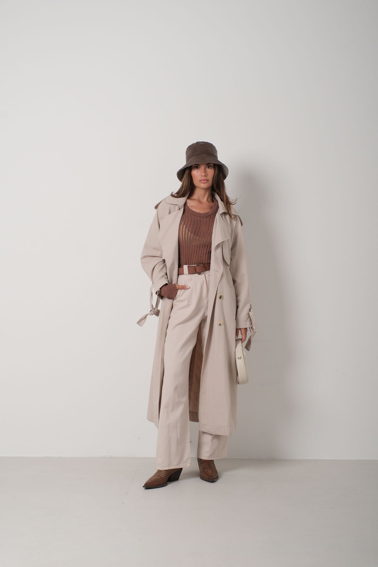 Basic Beige Oversize Trench Coat