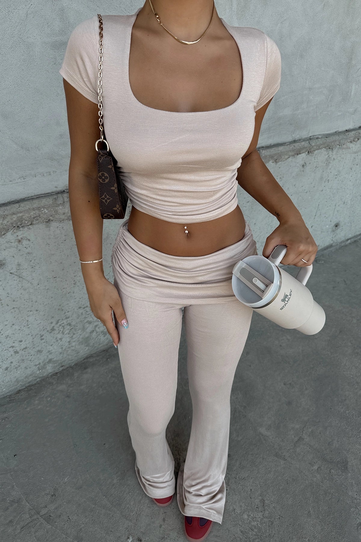 Beige Trouser Suit