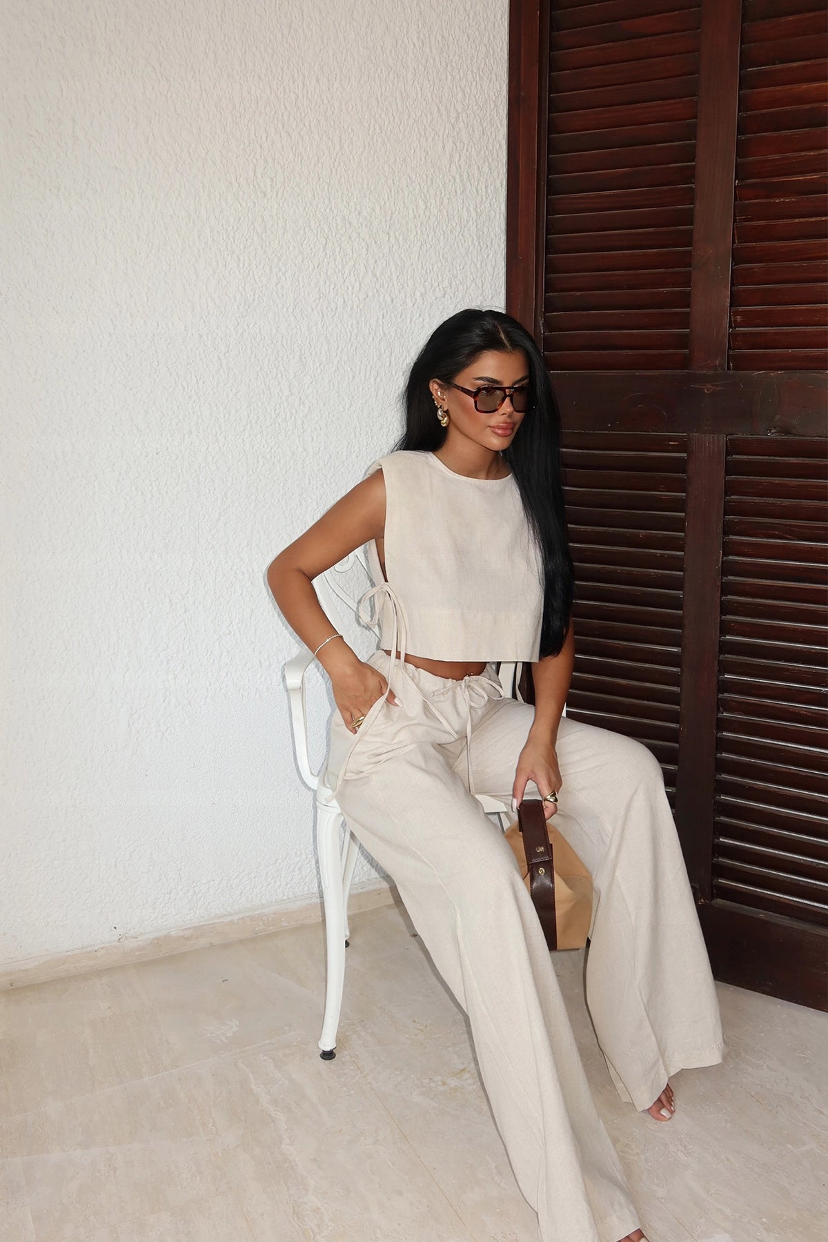 Beige Lali Double Set