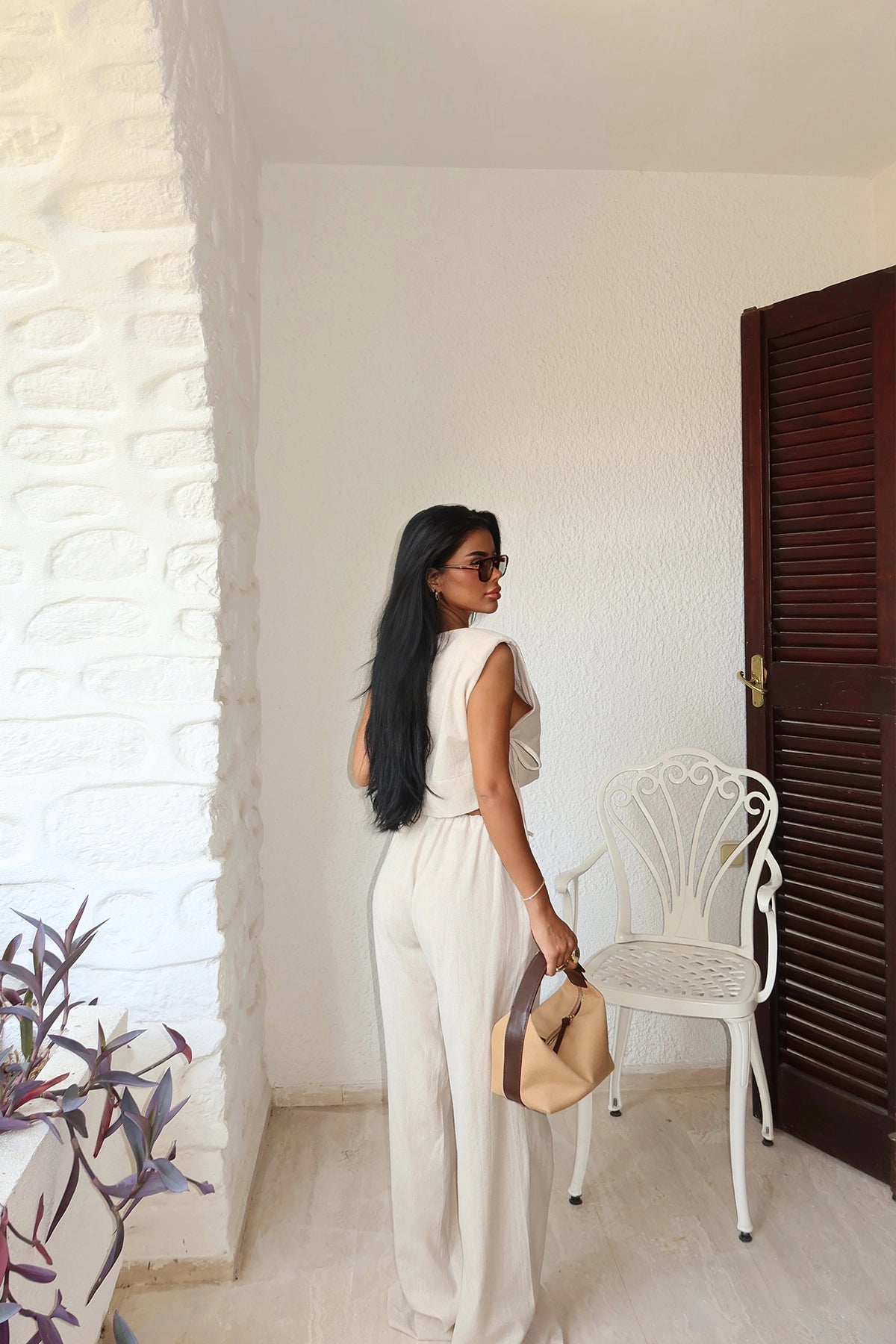 Beige Lali Double Set
