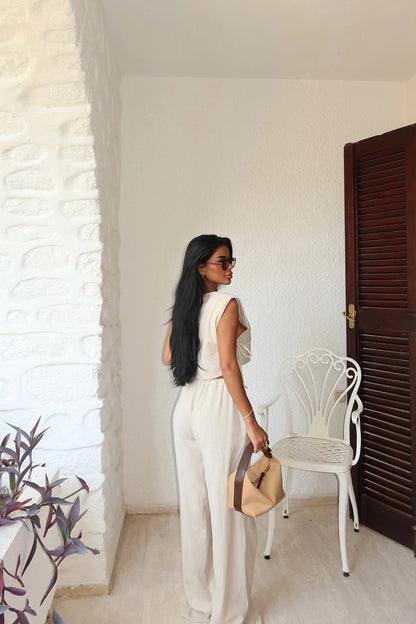 Beige Lali Double Set