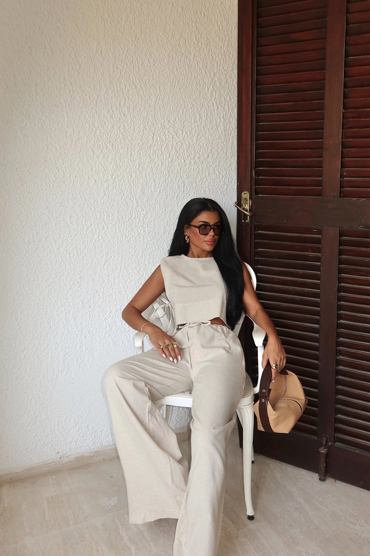 Beige Lali Double Set