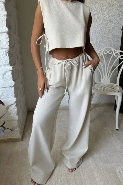 Beige Lali Double Set