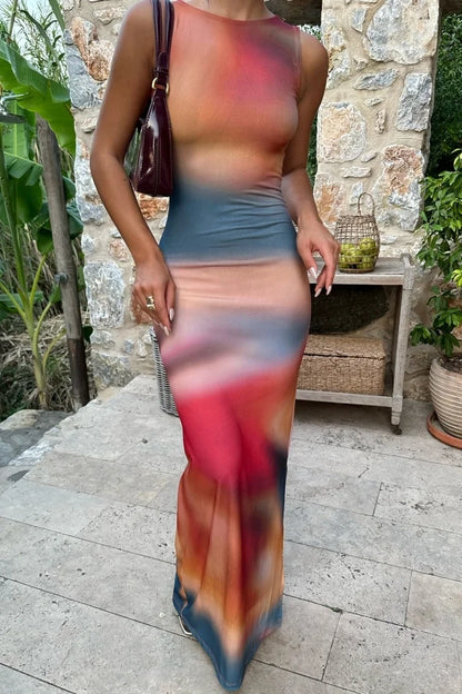 Multicolored Long Dress