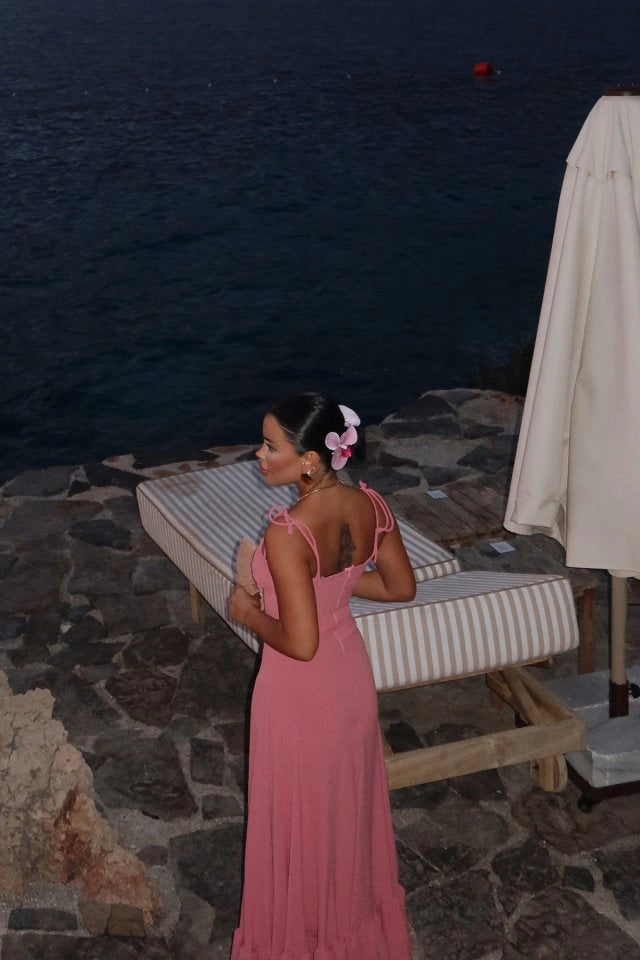 Dusty Rose Tie Dress