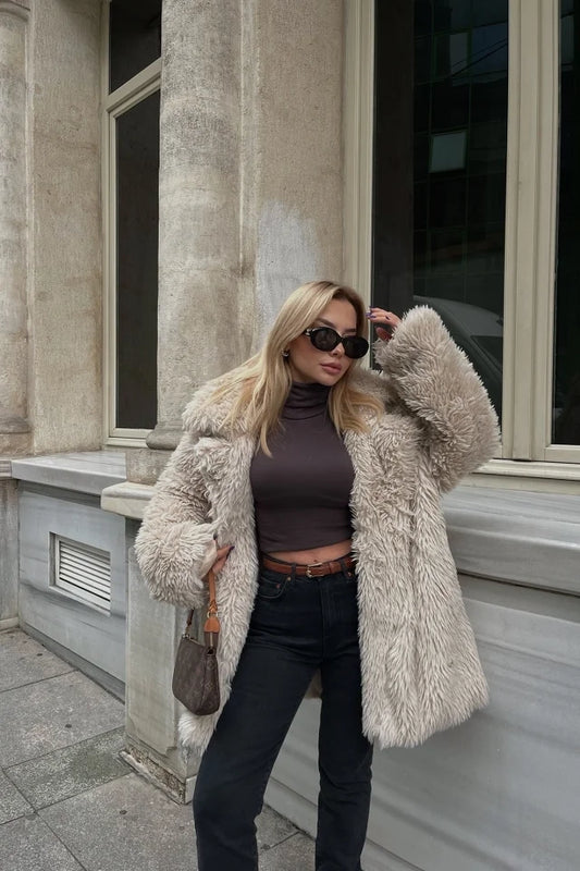 Cream Plush Jacket
