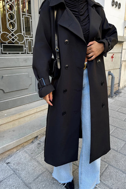 Black Osanna Trench Coat