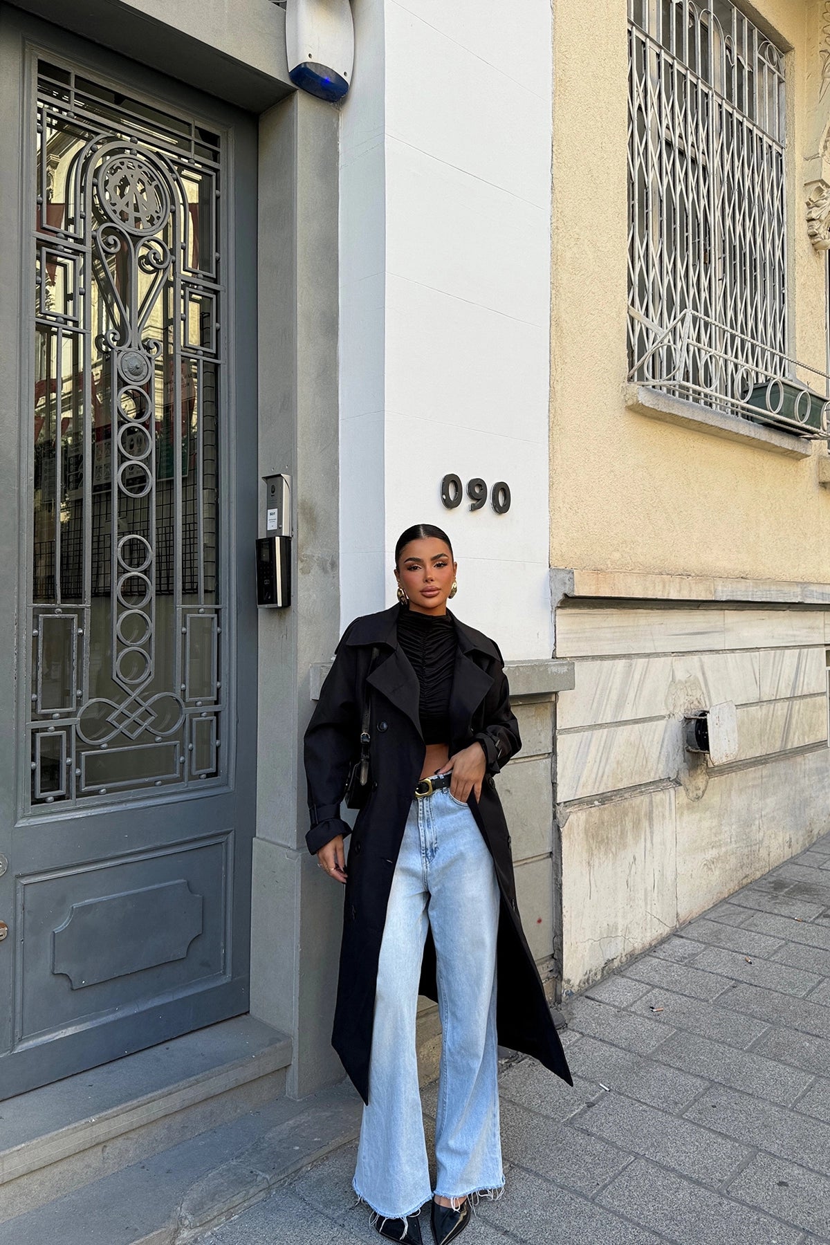 Black Osanna Trench Coat