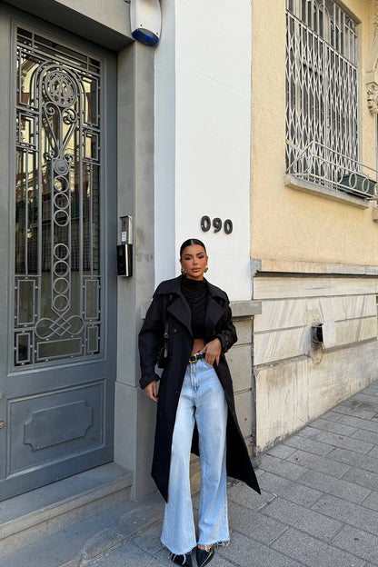 Black Osanna Trench Coat