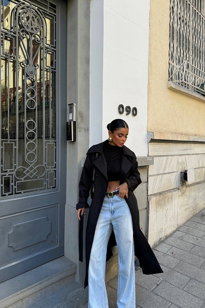 Black Osanna Trench Coat