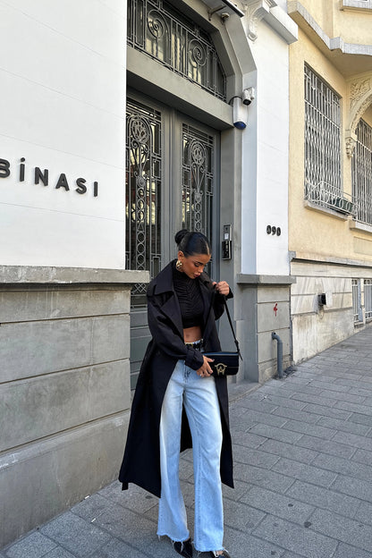 Black Osanna Trench Coat